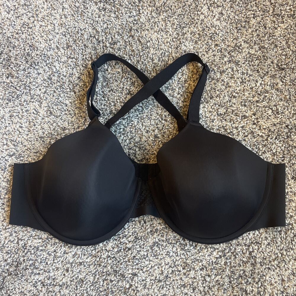 Bali Black Underwire Convertible Strap Full Coverage Bra Size 42C